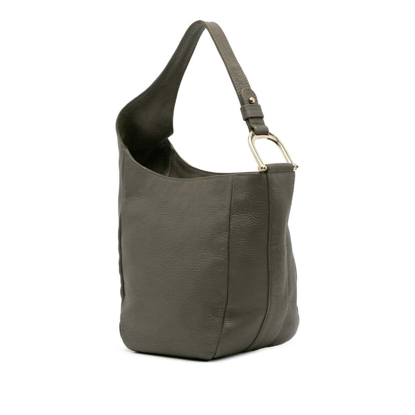 Gucci Leather Greenwich Hobo Grey Leather Good condition - Back View