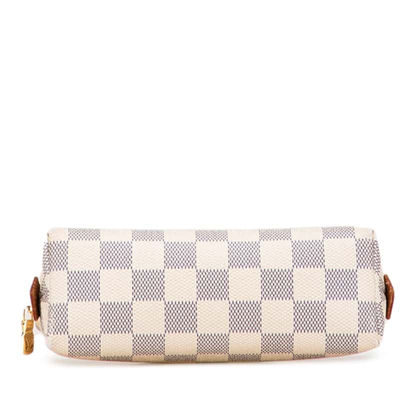 Louis Vuitton Damier Azur Cosmetic Pochette White Canvas Good condition - Inside View