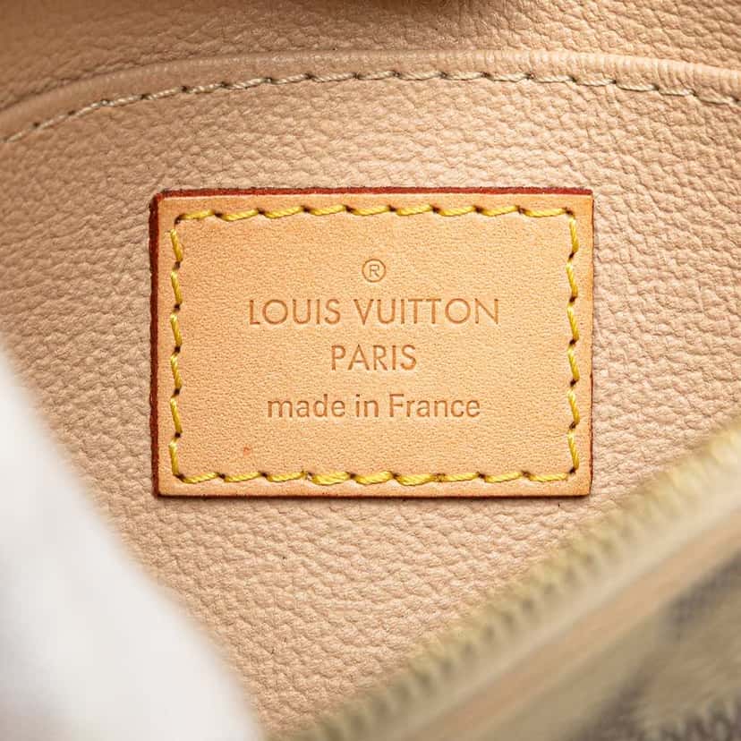 Louis Vuitton Damier Azur Cosmetic Pochette White Canvas Good condition - Box View