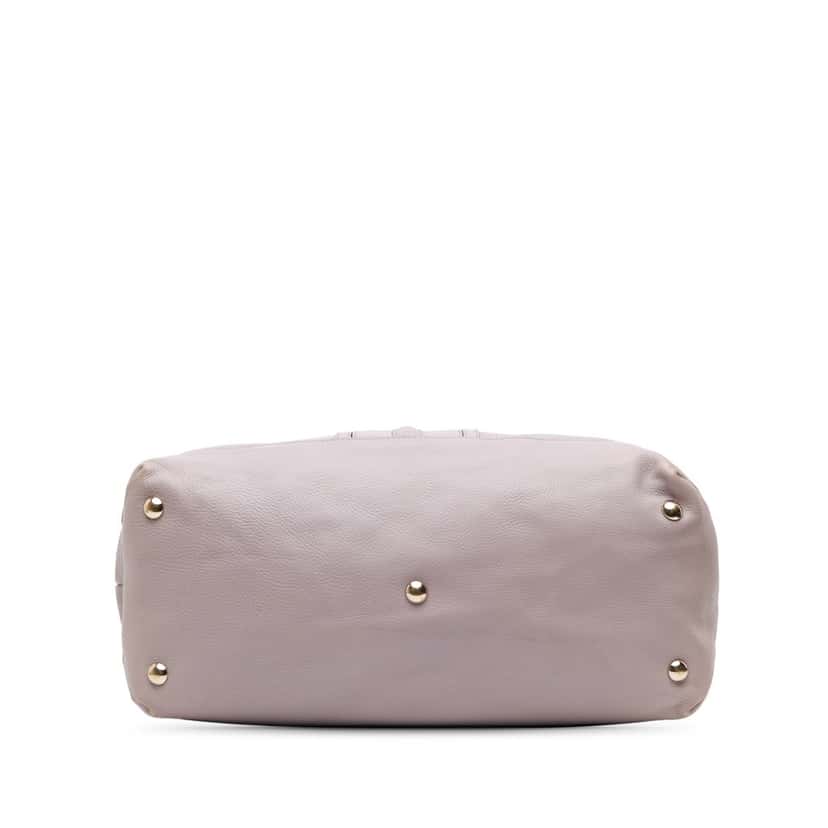 Gucci Large Pebbled Calfskin Sunset Tote Purple Leather Good condition - Inside View