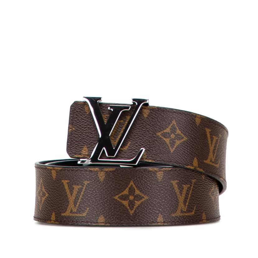 Louis Vuitton Monogram Initiales Reversible Belt Brown Canvas Good condition - Front View