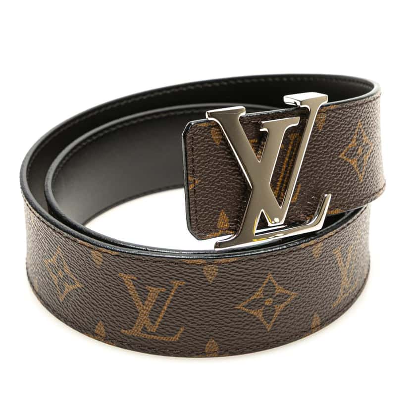 Louis Vuitton Monogram Initiales Reversible Belt Brown Canvas Good condition - Model View