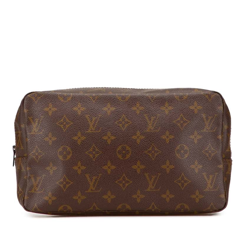 Louis Vuitton Monogram Trousse Toilette 28 Brown Canvas Good condition - Front View