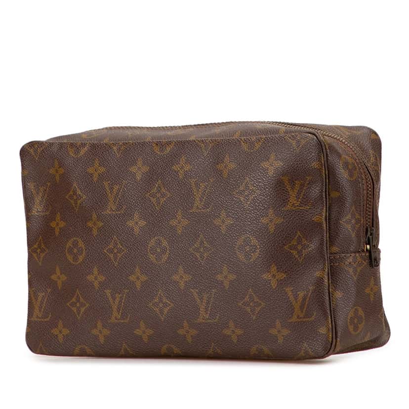 Louis Vuitton Monogram Trousse Toilette 28 Brown Canvas Good condition - Back View