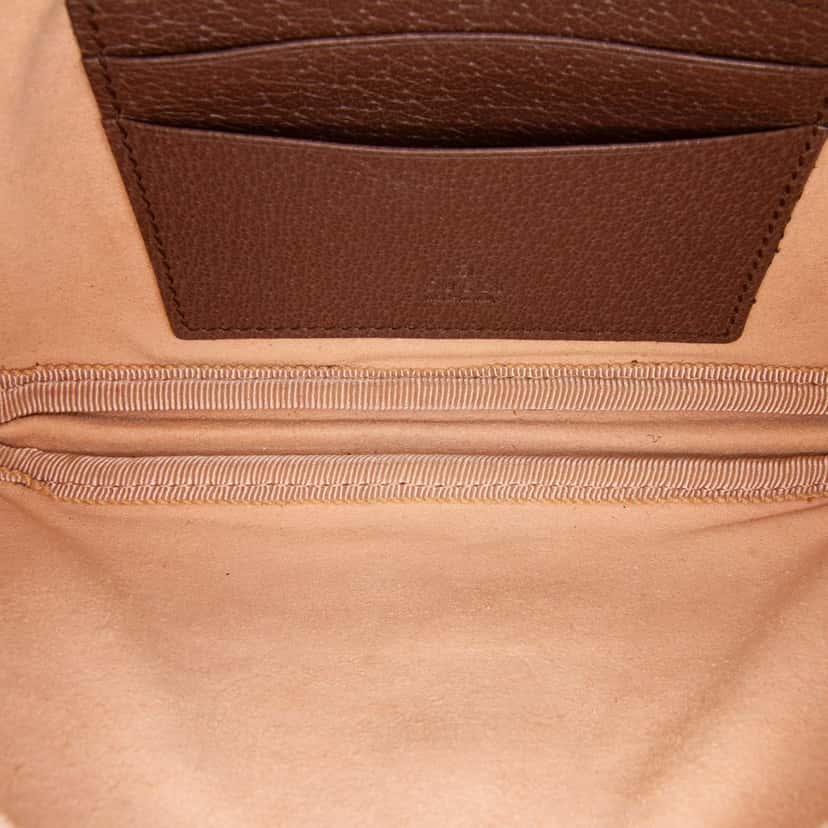 Gucci Mini GG Supreme Web Ophidia Crossbody Brown Canvas Good condition - Model View