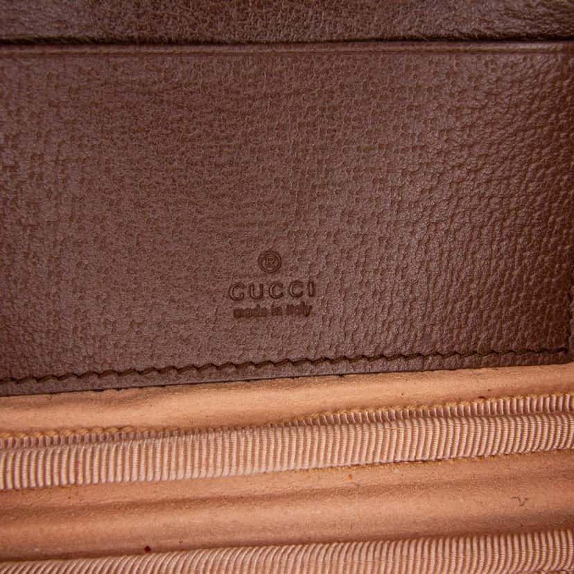 Gucci Mini GG Supreme Web Ophidia Crossbody Brown Canvas Good condition - Box View
