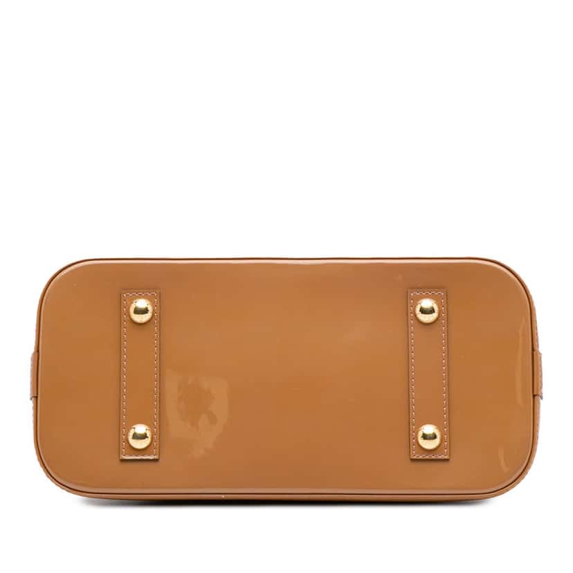Louis Vuitton Monogram Vernis Alma PM Brown Leather Good condition - Inside View