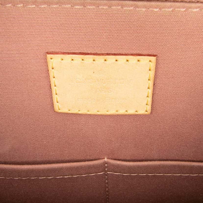 Louis Vuitton Monogram Vernis Alma PM Brown Leather Good condition - Box View