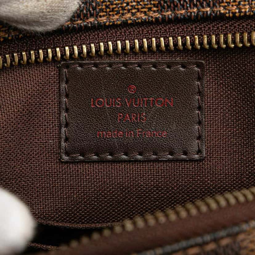 Louis Vuitton Damier Ebene Pochette Billets Macao Brown Canvas Good condition - Box View