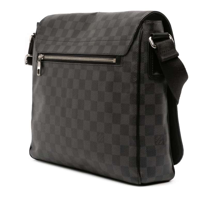 Louis Vuitton Damier Graphite District MM Black Canvas Good condition - Back View
