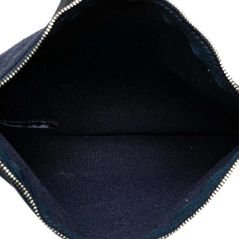 Hermès Toile Chevaux En Camouflage Beach Tote Blue Canvas Good condition - Box View