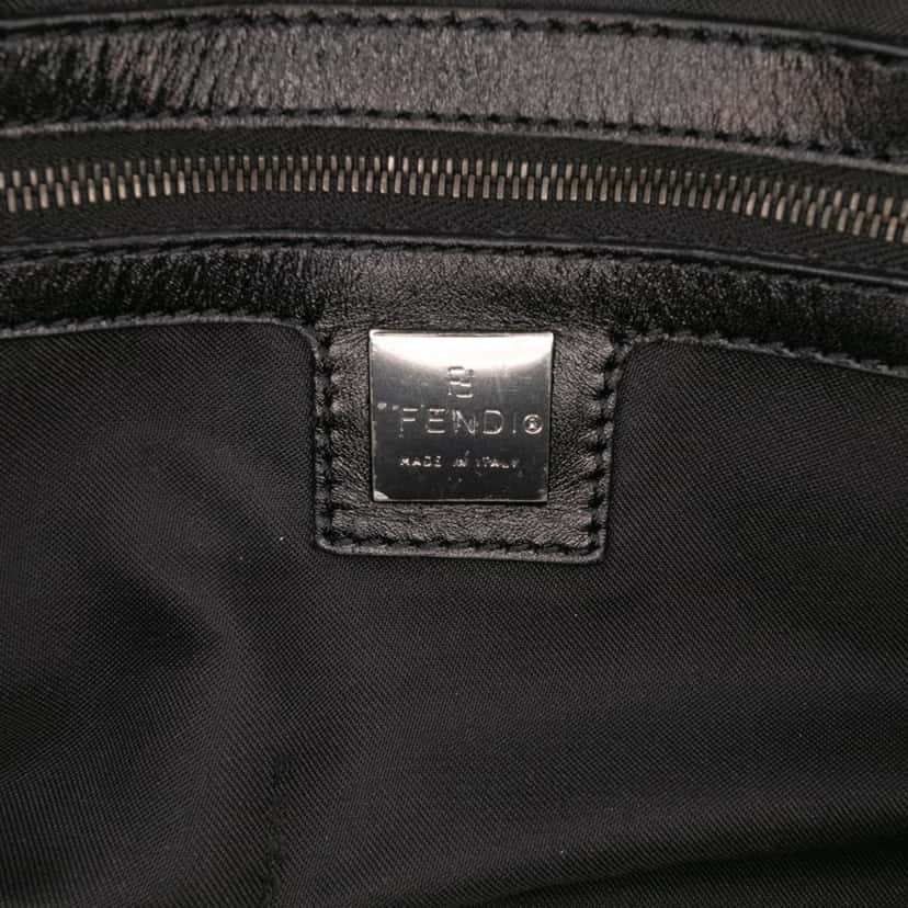 Fendi Zucchino Canvas Handbag Black Canvas Good condition - Box View