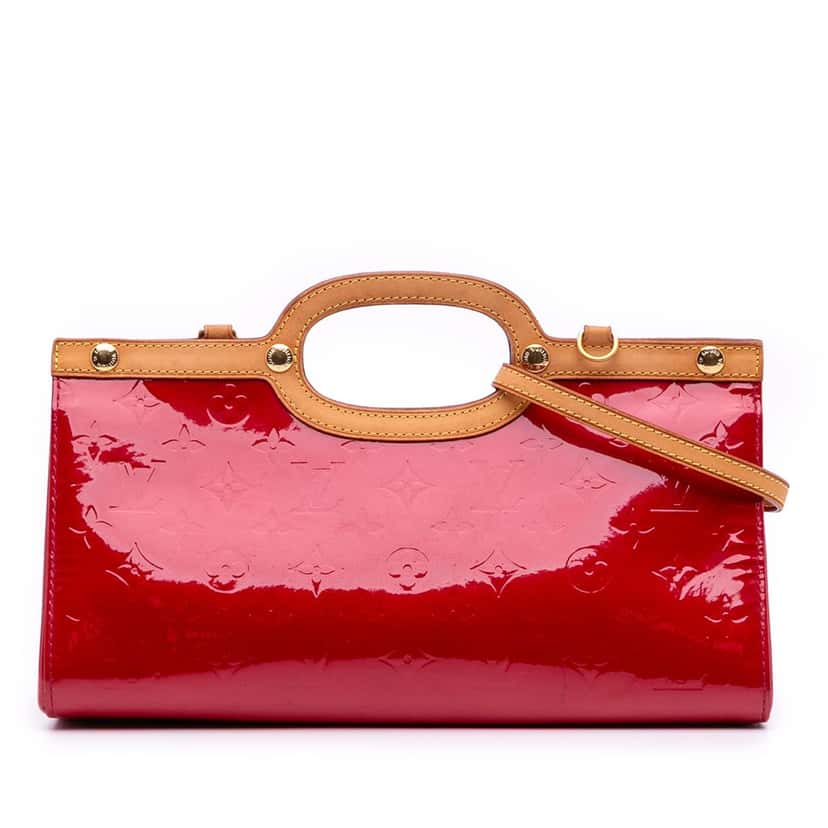 Louis Vuitton Monogram Vernis Roxbury Drive Red Leather Good condition - Front View