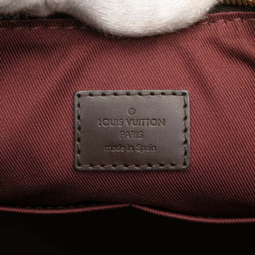 Louis Vuitton Damier Ebene Lymington Brown Canvas Good condition - Box View
