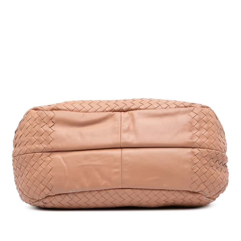 Bottega Veneta Medium Nappa Intrecciato Campana Hobo Brown Leather Good condition - Inside View