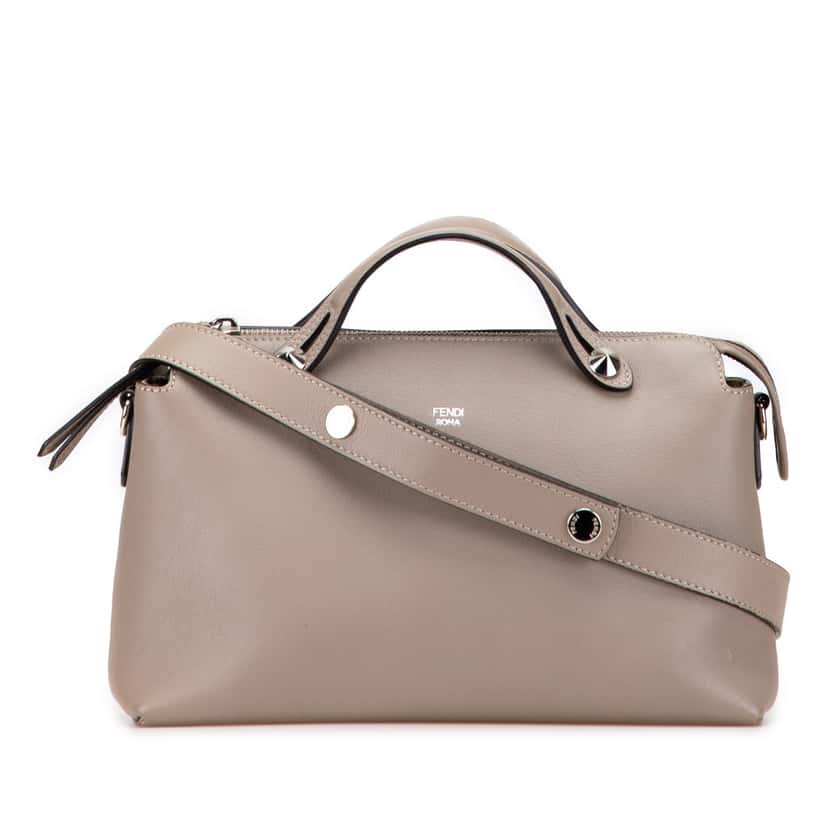 Fendi Small Leather By The Way Satchel Brown Leather Good condition - Front View