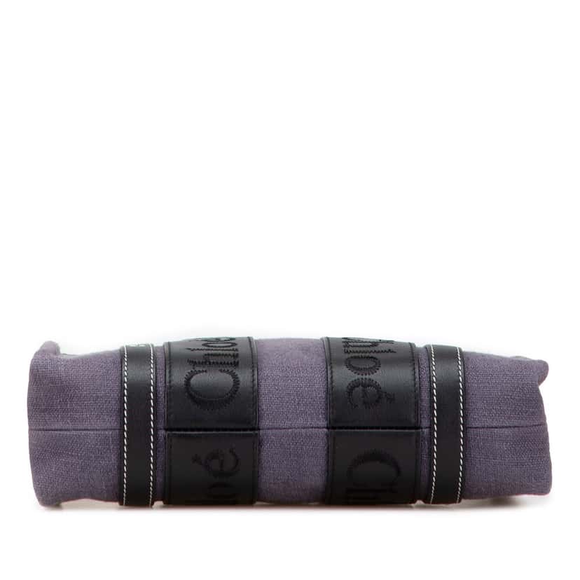 Chloé Small Canvas Woody Tote Purple Canvas Good condition - Inside View