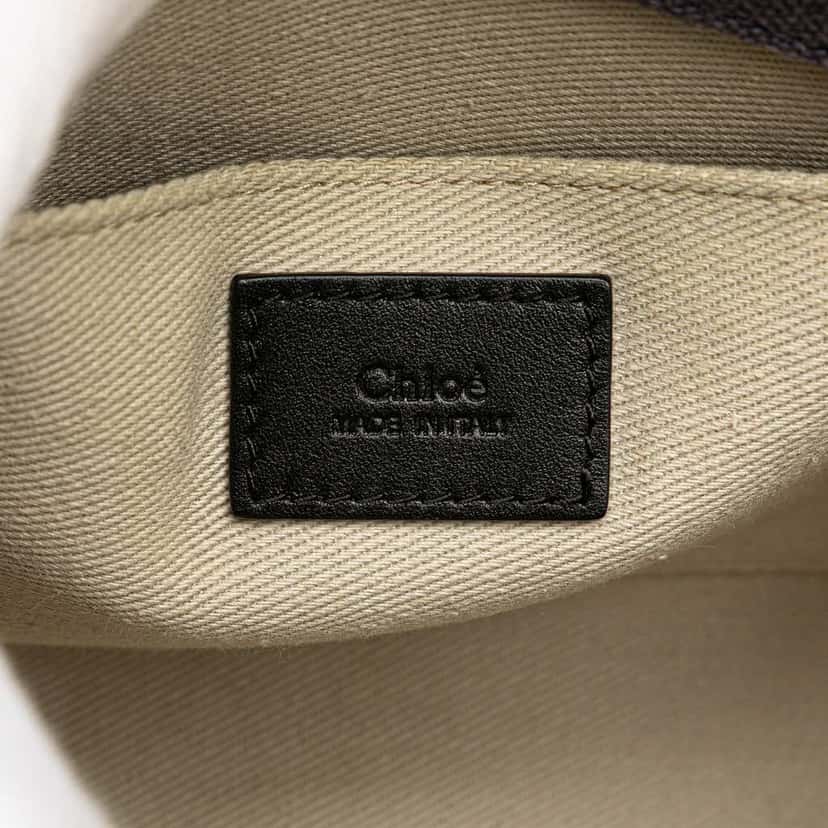 Chloé Small Canvas Woody Tote Purple Canvas Good condition - Box View