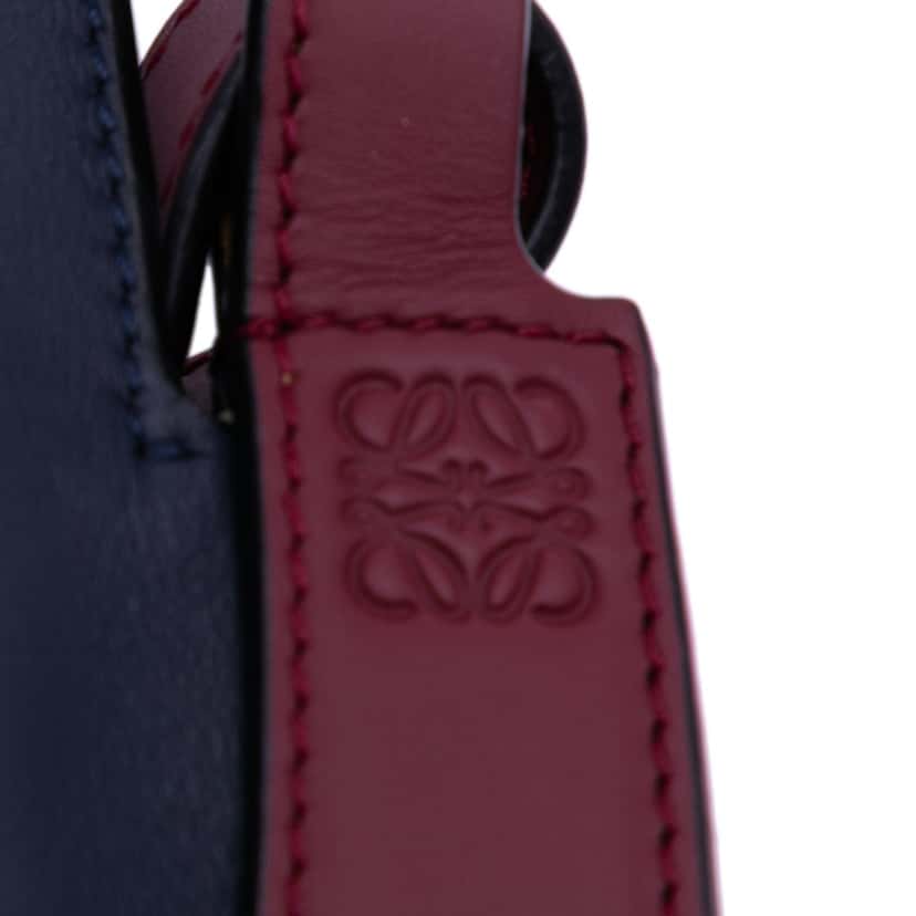 Loewe Small Leather Colorblock Horseshoe Crossbody Blue Leather Good condition - Box View