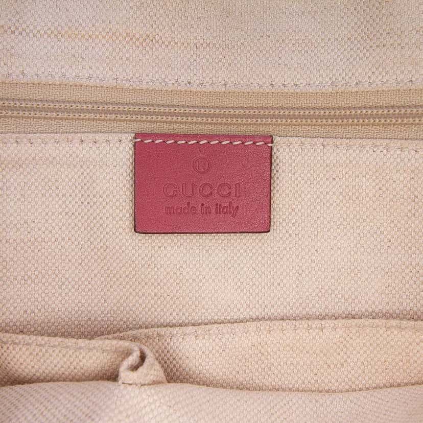 Gucci Microguccissima Sukey Satchel Pink Leather Good condition - Box View