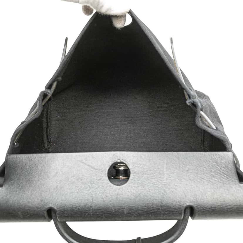 Hermès Toile Herbag PM Black Canvas Good condition - Model View