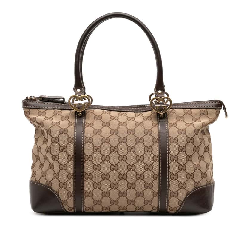 Gucci GG Canvas Lovely Tote Brown Canvas Good condition - Front View