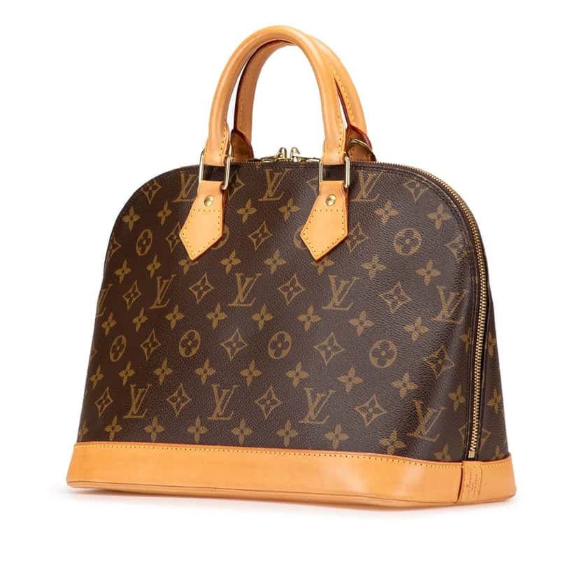 Louis Vuitton Monogram Alma PM Brown Canvas Good condition - Back View