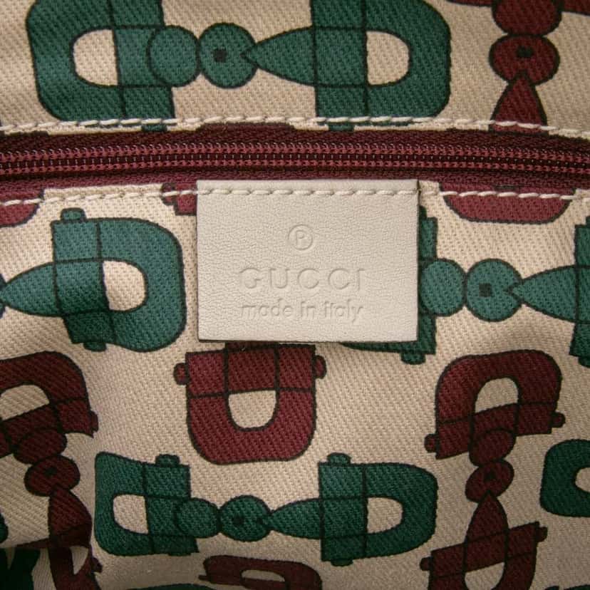 Gucci Guccissima Princy Shoulder Bag White Leather Good condition - Box View