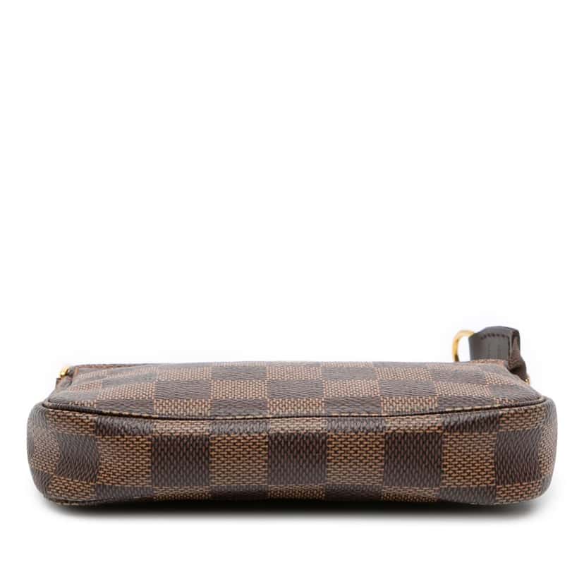 Louis Vuitton Damier Ebene Mini Pochette Accessoires Brown Canvas Good condition - Inside View