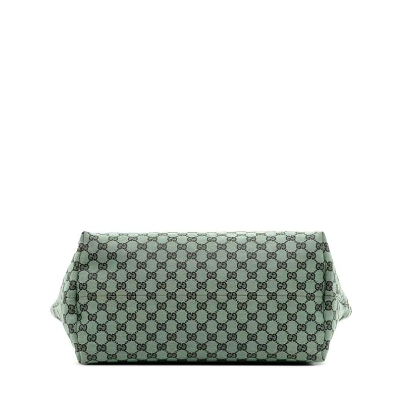 Gucci GG Canvas Tote Green Canvas Good condition - Inside View