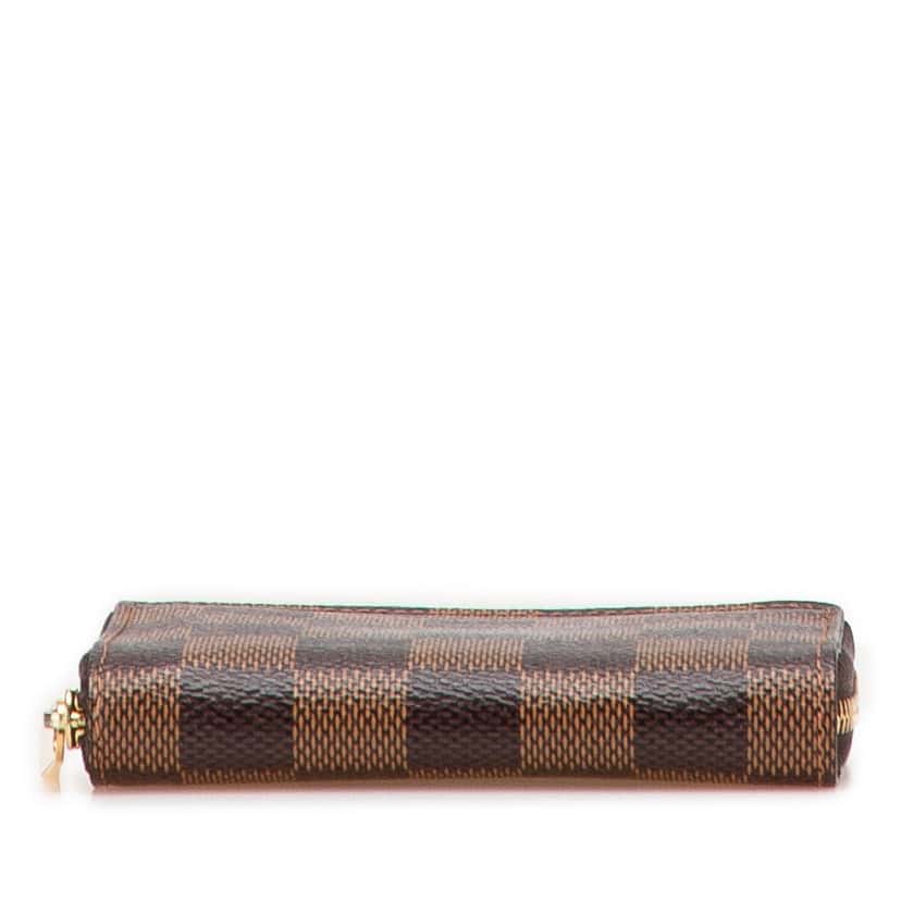 Louis Vuitton Damier Ebene Zippy Coin Purse Brown Canvas Good condition - Inside View