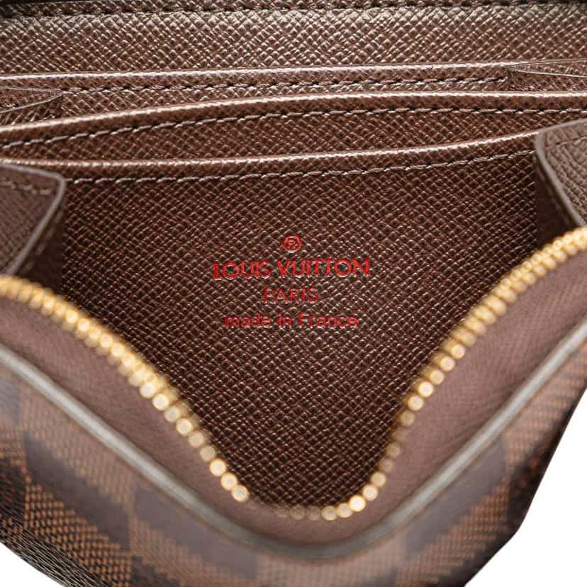 Louis Vuitton Damier Ebene Zippy Coin Purse Brown Canvas Good condition - Box View