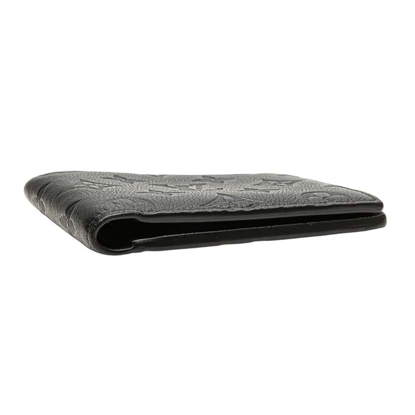 Louis Vuitton Monogram Shadow Multiple Wallet Black Leather Good condition - Box View
