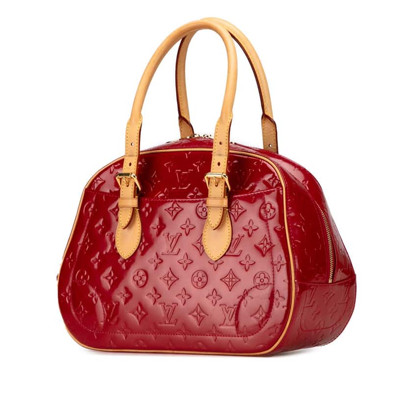 Louis Vuitton Monogram Vernis Summit Drive Red Leather Good condition - Back View