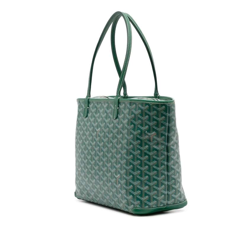 Goyard Goyardine Artois PM Green Canvas Good condition - Back View
