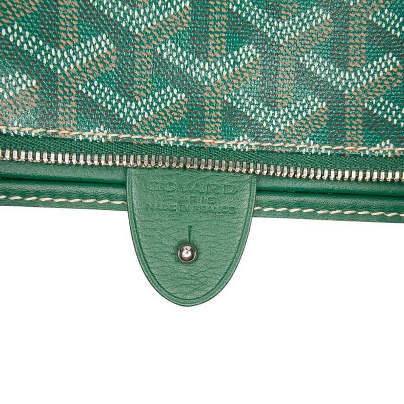 Goyard Goyardine Artois PM Green Canvas Good condition - Box View
