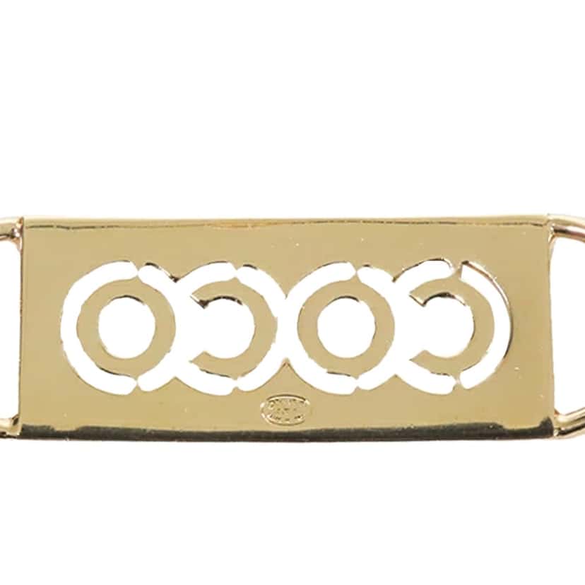Chanel Gold Plated Coco Rhinestones Chain Belt Gold Metal Good condition - Inside View
