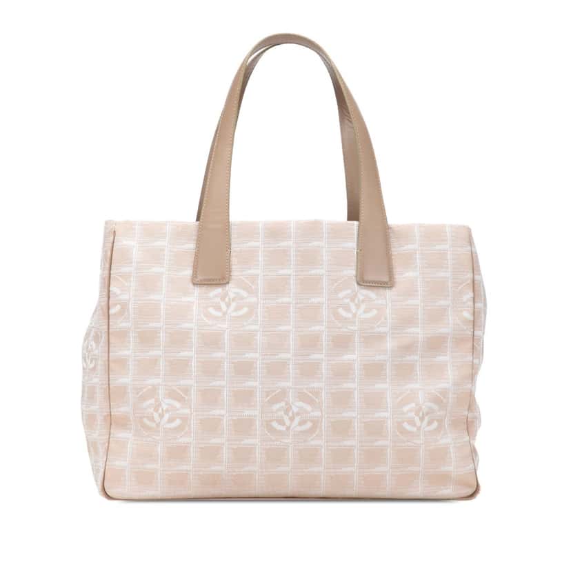 Chanel New Travel Line Nylon Tote Brown Good condition - Front View