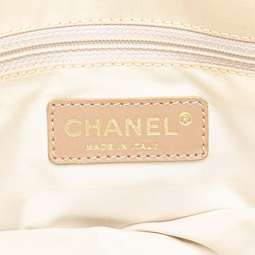 Chanel New Travel Line Nylon Tote Brown Good condition - Box View