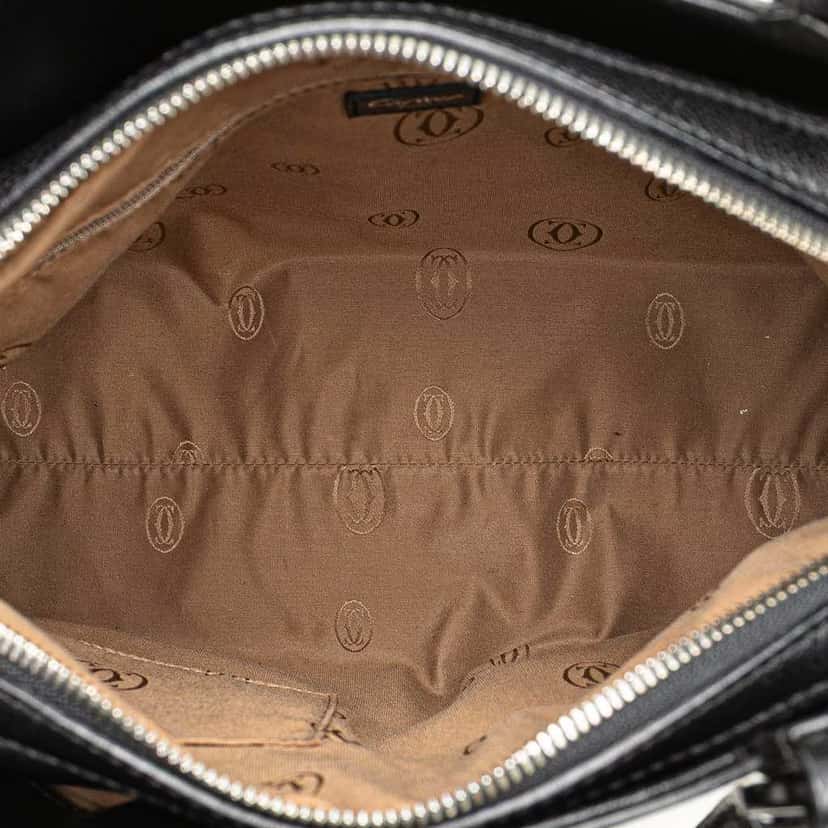 Cartier Patent Marcello De Cartier Satchel Black Leather Good condition - Model View