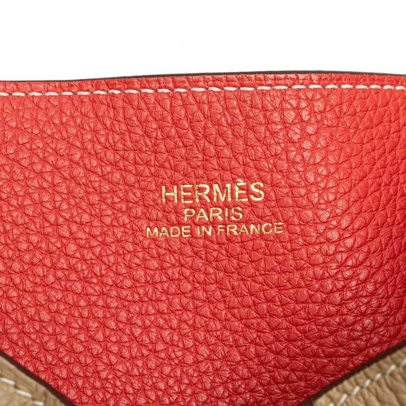 Hermès Clemence Double Sens 36 Brown Leather Good condition - Box View