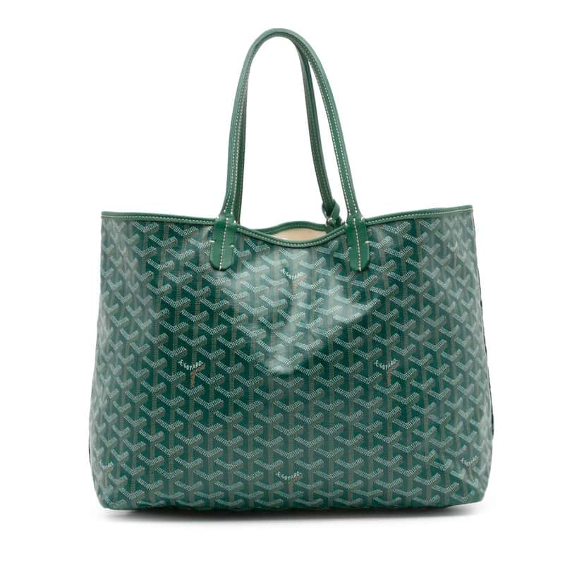 Goyard Goyardine Saint Louis PM Green Canvas Good condition - Front View