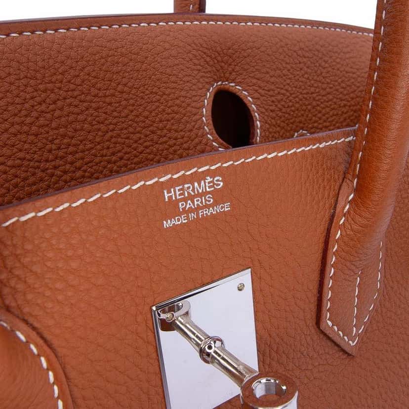 Hermès Togo Birkin Retourne 30 Brown Leather Good condition - Box View