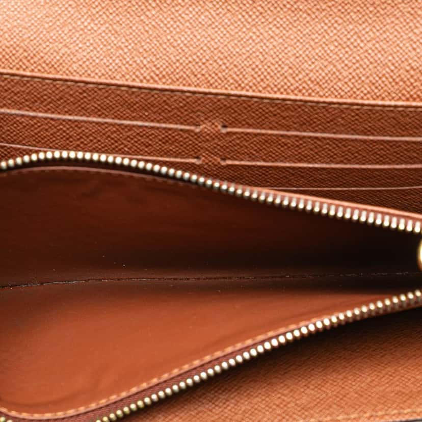 Louis Vuitton Monogram Sarah Long Wallet Brown Canvas Good condition - Model View