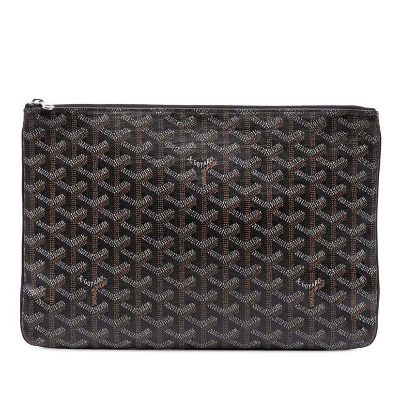 Goyard Goyardine Senat MM Black Canvas Good condition - Front View
