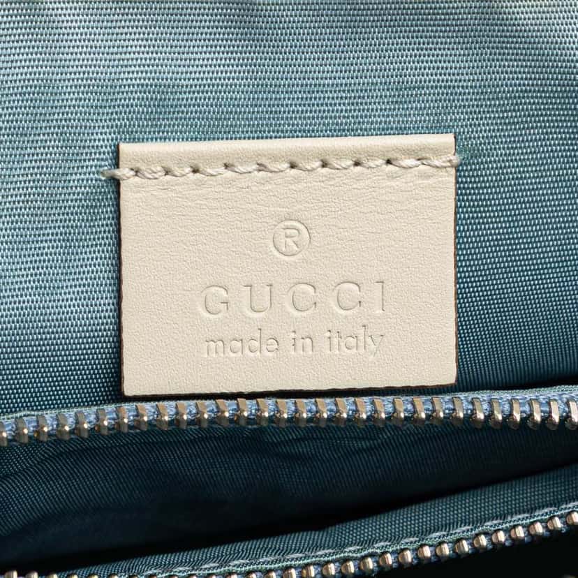 Gucci Mini Calfskin Guccy Sega Crossbody White Leather Good condition - Box View