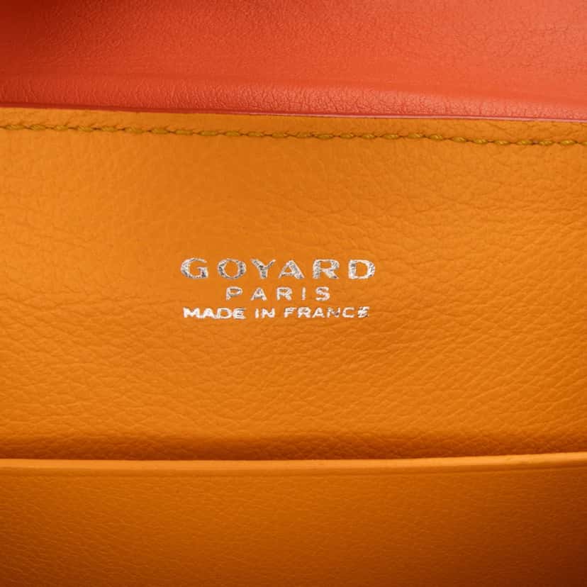 Goyard Mini Goyardine Saigon Souple Orange Canvas Good condition - Box View