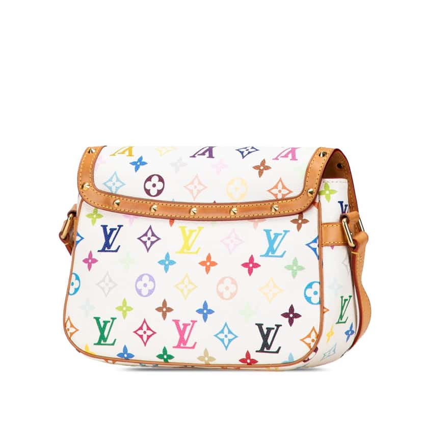 Louis Vuitton Monogram Multicolore Sologne White Canvas Good condition - Back View