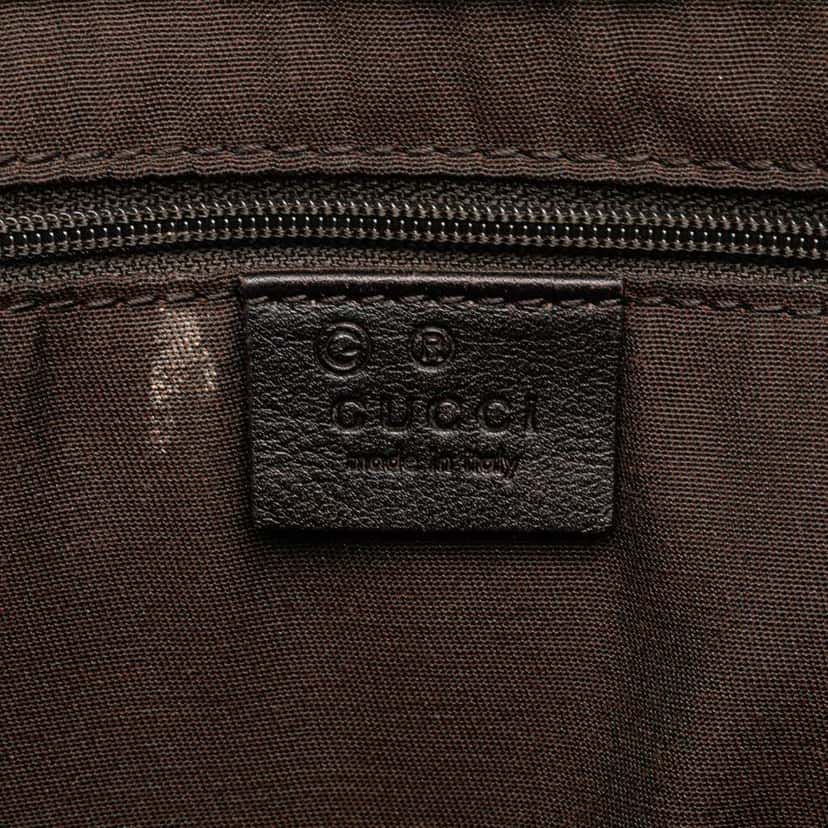 Gucci GG Canvas Crest Tote Brown Canvas Good condition - Box View
