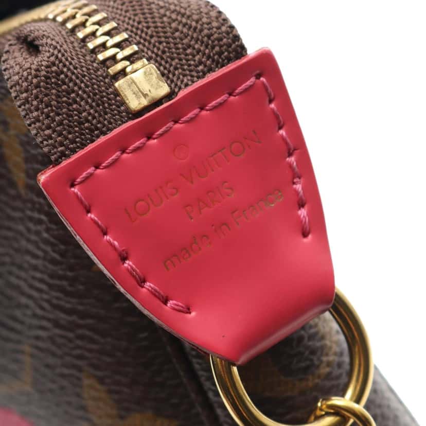 Louis Vuitton Monogram Vivienne Christmas Roller Coaster Mini Pochette Accessoires Brown Canvas Good condition - Box View